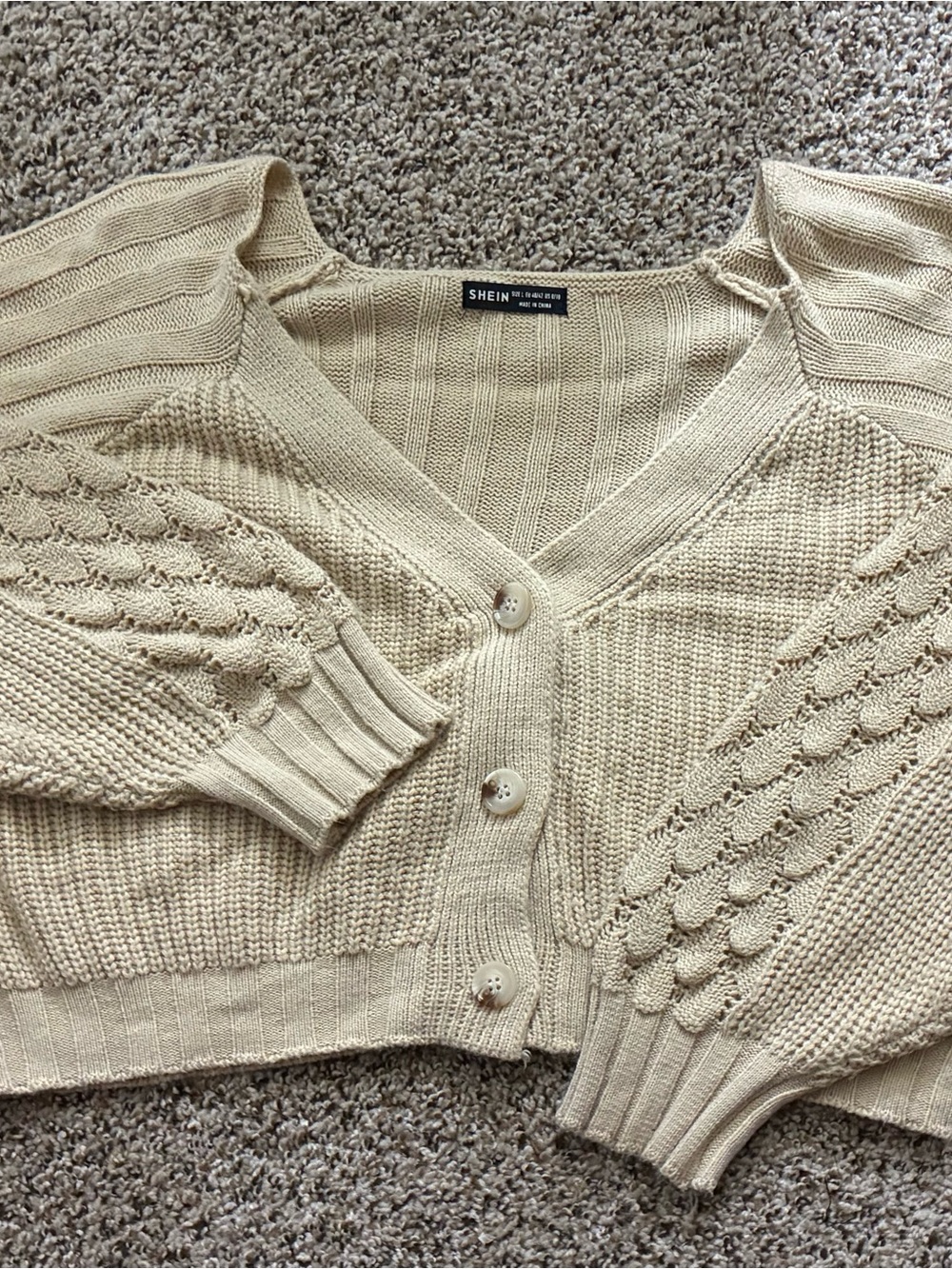 V-Neck Button Cardigan
